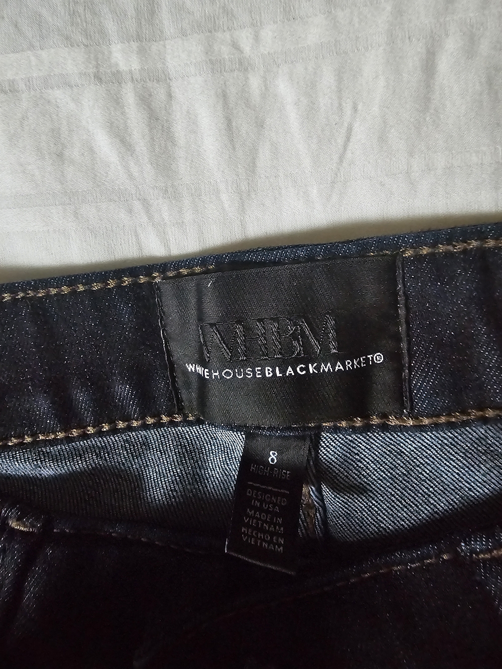 White House Black Market Dark Blue High-Rise Women's Jeans